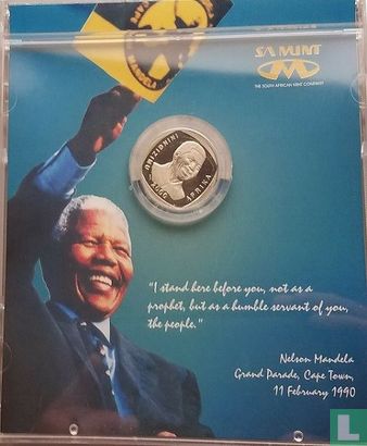 Südafrika 5 Rand 2000 (PROOFLIKE - Folder) "Nelson Mandela" - Bild 1
