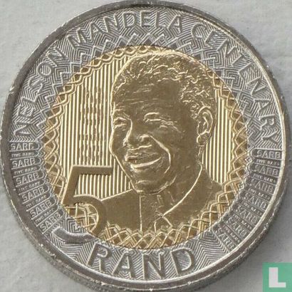 Afrique du Sud 5 rand 2018 "Centenary Birth of Nelson Mandela" - Image 2