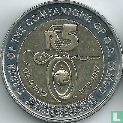 Afrique du Sud 5 rand 2017 "Centenary Order of the companions of Oliver R. Tambo" - Image 2