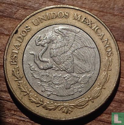 Mexico 10 pesos 2002 (misstrike) - Image 2