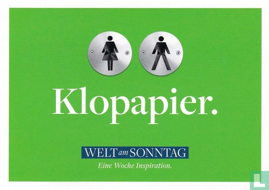 18787 - Welt am Sonntag "Klopapier"