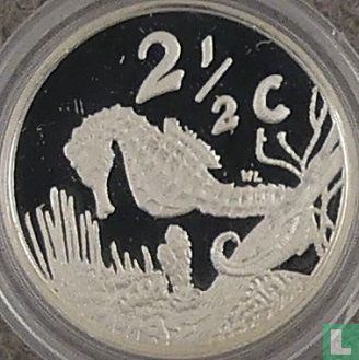 South Africa 2½ cents 1997 (PROOF) "Knysna seahorse" - Image 2