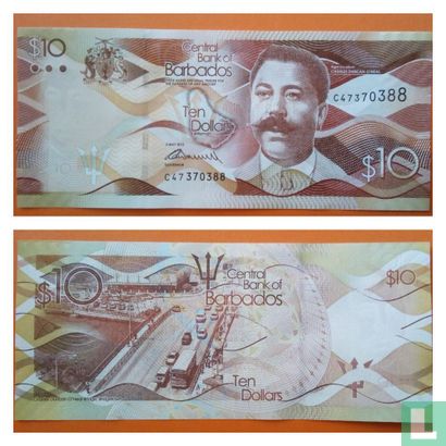 Barbade 10 dollars 2013 - Image 1
