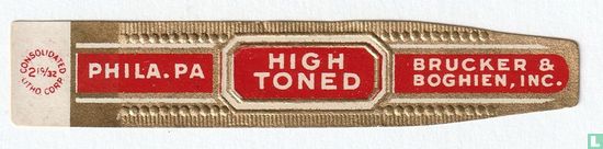 High Toned - Phila.Pa. - Brucker & Boghien Inc. - Afbeelding 1