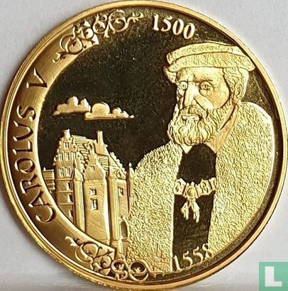 Belgium 5000 francs 2000 (PROOF - reeded edge) "500th anniversary Birth of Charles V" - Image 2