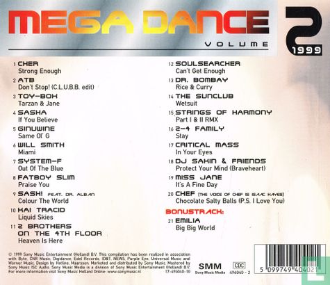 Mega Dance 1999 - Volume 2 - Image 2