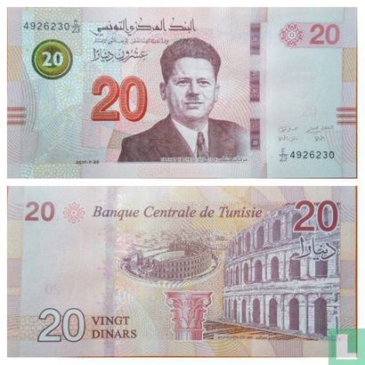 Tunesië 20 Dinars 2017