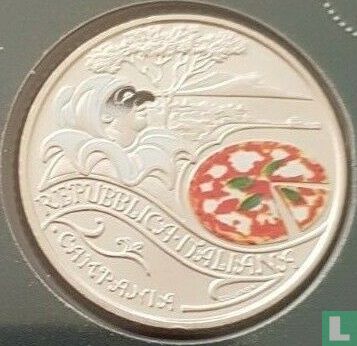 Italië 5 euro 2020 (coincard) "Pizza and mozzarella" - Afbeelding 3