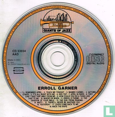 Erroll Garner in  Concert - Immortal Concerts 1955-1963-1969  - Afbeelding 3