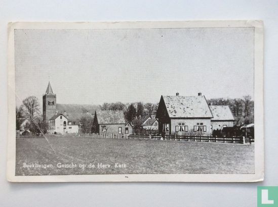 Beekbergen gezicht op dorp met Herv.Kerk