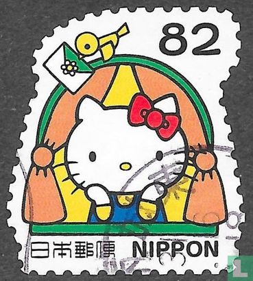 greeting stamps hello kitty