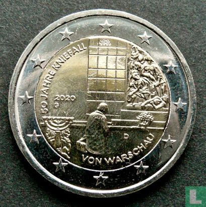 Germany 2 euro 2020 (G) "50 years Warsaw Genuflection" - Image 1
