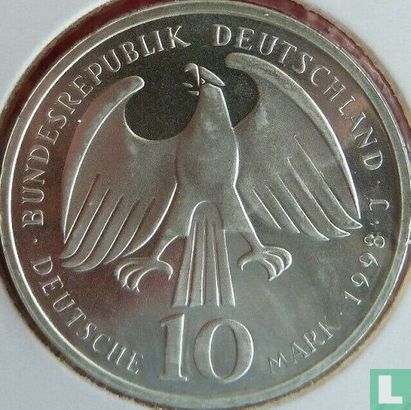 Allemagne 10 mark 1998 "350th anniversary End of 30 Years War - Peace of Westphalia" - Image 1
