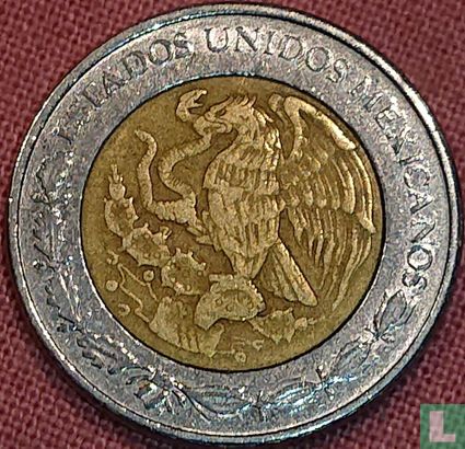 Mexico 1 peso 1998 (misstrike) - Image 2