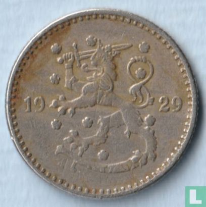 Finlande 1 markka 1929 (Frappe excessive) - Image 1