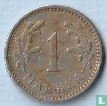 Finlande 1 markka 1929 (Frappe excessive) - Image 2