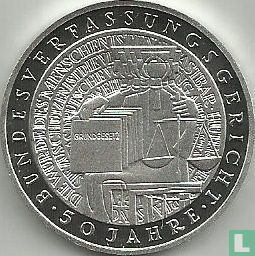 Duitsland 10 mark 2001 (PROOF - J) "50 years Federal Constitutional Court" - Afbeelding 2