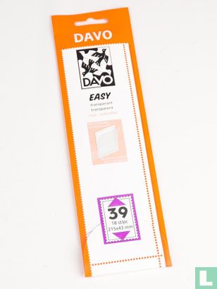 Davo 	Easy stroken transparant T39 (215 x 43mm) 18 stuks - Afbeelding 1