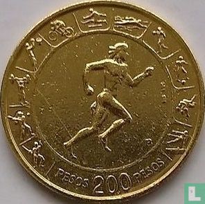 Colombia 200 pesos 1971 (PROOF) "6th Pan-American Games in Cali" - Afbeelding 2