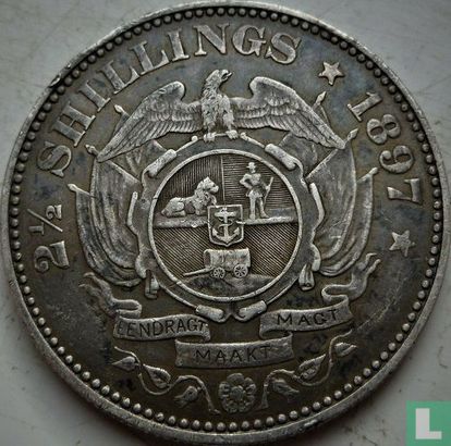 Zuid-Afrika 2½ shillings 1897 - Afbeelding 1