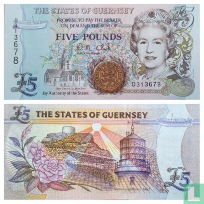 Guernsey 5 pounds ND (1996-2008)