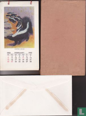1953 Calendar - Wild Animals  - Bild 3
