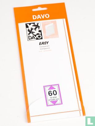 Davo Easy stroken transparant T60 (215 x 64mm) 10 stuks  - Afbeelding 1