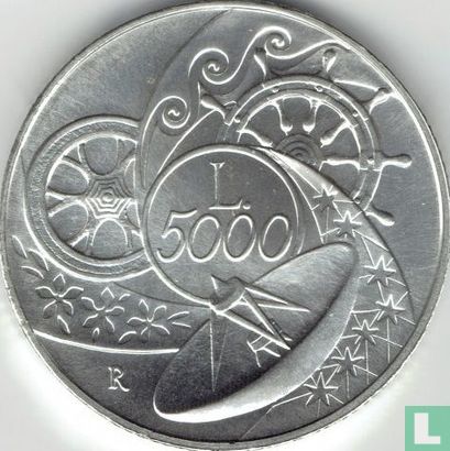Italië 5000 lire 1999 "Earth" - Afbeelding 2