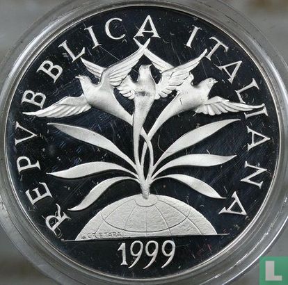 Italië 5000 lire 1999 (PROOF) "Solidarity" - Afbeelding 1