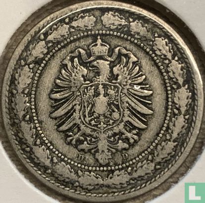 Empire allemand 20 pfennig 1888 (D) - Image 2