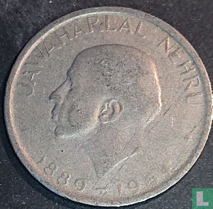 Inde 50 paise 1964 (Calcutta - légende anglaise) "Death of Jawaharlal Nehru" - Image 1