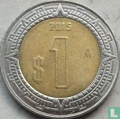 Mexiko 1 Peso 2015 - Bild 1