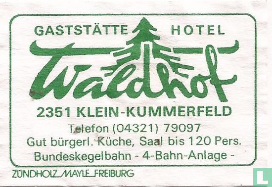 Gaststätte Hotel Waldhof