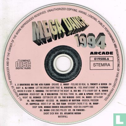 Mega Dance 1994 - The Greatest Dance Hits of the Year! - Image 3