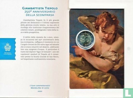 Saint-Marin 2 euro 2020 (folder) "250th anniversary Death of Giambattista Tiepolo" - Image 2
