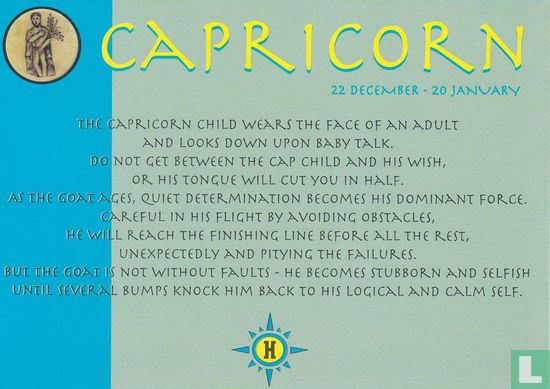 M@x Racks Horoscope '98 card 1 of 12 "Capricorn" - Image 1
