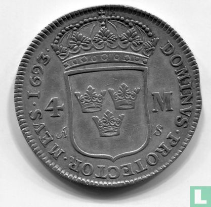 Zweden 4 mark 1693 - Afbeelding 1