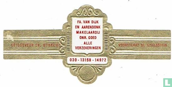 Fa. Van Dijk und Aarendonk Brokerage Onr. Gut alle Versicherungen 030-13158-14972 - Leidseveer 29, Utrecht - Voorstraat 37, IJsselstein - Bild 1