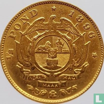 Zuid-Afrika ½ pond 1896 - Afbeelding 1