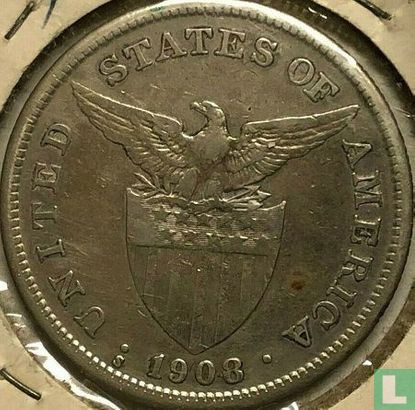 Filipijnen 1 peso 1908 - Afbeelding 1