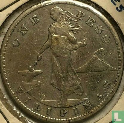 Philippines 1 peso 1908 - Image 2