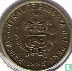 Pérou 1 céntimo 1993 (type 2) - Image 1
