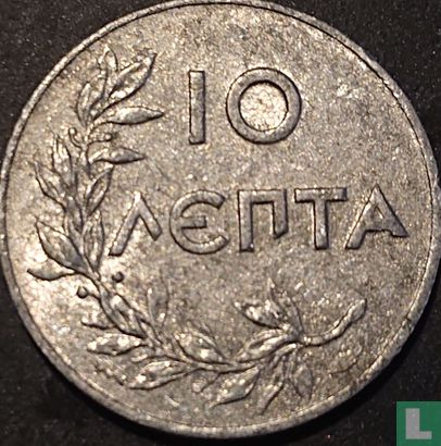 Greece 10 lepta 1922 (2.2 mm) - Image 2