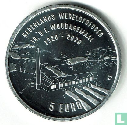 Nederland 5 euro 2020 "100th anniversary of Woudagemaal" - Afbeelding 1