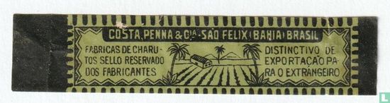 Costa Penna & Cia. Sao Felix (Bahia) Brasil - Fabricas de Charutos Sello Reservado dos Fabricantes - Distinctivo de Exportacao para o Extrangeiro - Afbeelding 1