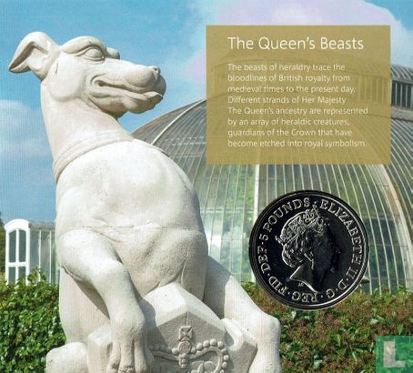 Verenigd Koninkrijk 5 pounds 2021 (folder) "White Greyhound of Richmond" - Afbeelding 2