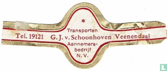 Transporten G.J. v. Schoonhoven Aannemersbedrijf N.V. - Tel. 19121 - Veenendaal - Afbeelding 1