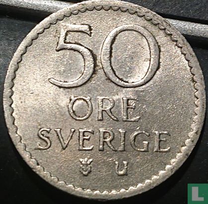 Zweden 50 öre 1969 punt op de 6 - Afbeelding 2