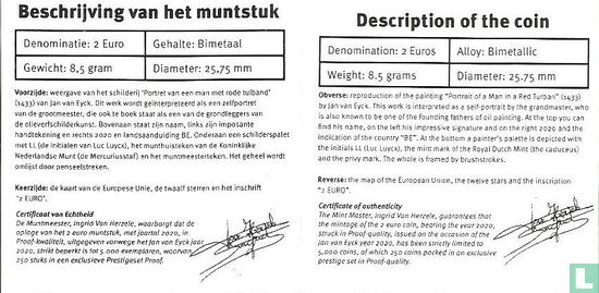 België 2 euro 2020 (PROOF) "Jan van Eyck" - Afbeelding 3
