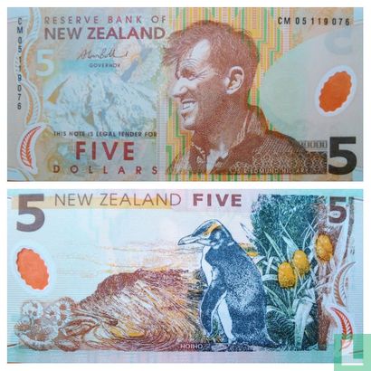 New Zealand 5 Dollars 2005